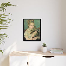 La mujer con el gato de Pierre-Auguste Renoir (c. 1875)