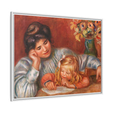 Lección de escritura (La Leçon d'écriture) (1905) de Pierre-Auguste Renoir. 