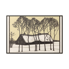 Farm in the snow (1918) by Julie de Graag - NOMADEN ART GALLERY