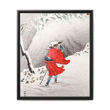 Snowy Evening on a Mountain Path print in high resolution by Hiroaki Takahashi (1871–1945) - NOMADEN ART GALLERY