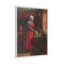 A Cook in a Red Apron in the Inn at Vaugirard (1862) by Léon Bonvin