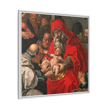 The circumcision of Christ. Oil painting after Hendrik Goltzius