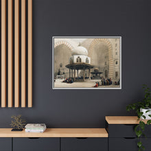 Mosque of Sultan Hassan Cairo illustration by David Roberts (1796–1864) - Framed Wall Art