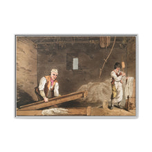 Illustration of line swinglers from The Costume of Yorkshire (1814) by George Walker - NOMADEN ART GALLERY