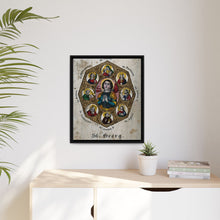 Saint George and Saint Antony of Padua, Saint Catherine of Alexandria, Saint Peter the Apostle, Saint Philomena, Saint Anne, Saint Barbara, Saint John the Baptist and Saint Agnes