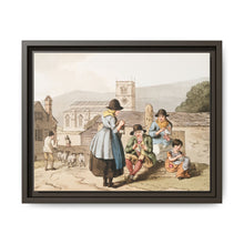 Illustration of Wensley Dale knitters from The Costume of Yorkshire (1814) by George Walker - NOMADEN ART GALLERY