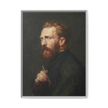 Framed Matte Canvas Wall Art - Vintage Portrait of Artist - NOMADEN ART GALLERY