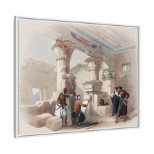Deir el Medina (Dayr al Madinah) is an ancient Egyptian village which was home to the artisans who worked on the tombs in the Valley of the Kings illustration by David Roberts