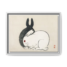 Black and white rabbits by Kōno Bairei (1844-1895) - NOMADEN ART GALLERY