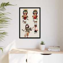 Hopi Katcinas - Piokot Turkwinu Turkwinu Mana (1895) drawn by the native people from the book of Jesse Walter Fewkes (1850–1930) - NOMADEN ART GALLERY