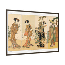 Kabuki actors, Japanese man painting by G.A. Audsley-Japanese illustration from our own original 1884 edition of The Ornamental Arts Of Japan. - NOMADEN ART GALLERY