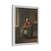 The Knitting Lesson (c. 1860) by Jean François Millet