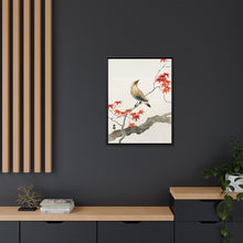 Japanese plague bird on maple (1900 - 1936) by Ohara Koson