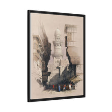 Cairo Street Scene: Vintage Egyptian Wall Art by David Roberts - Art Print Framed