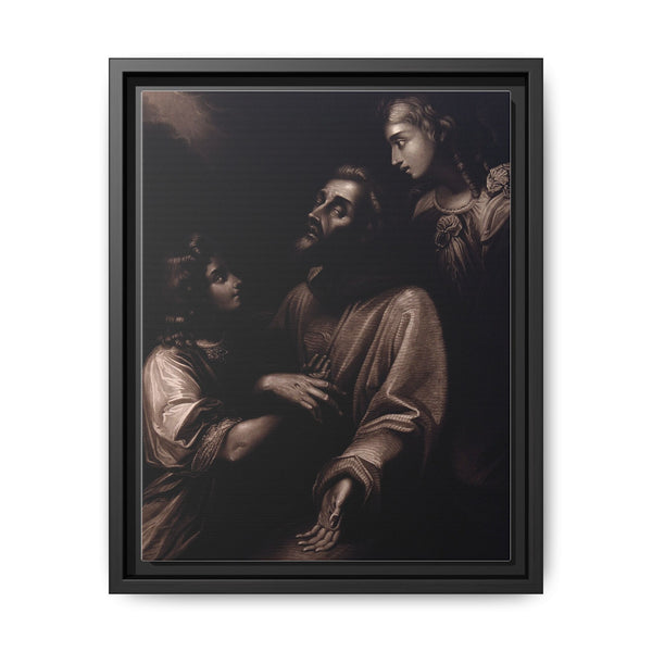 The ecstasy of Saint Francis of Assisi; two angels next to him. Mezzotint by W. Say after L. Carracci - NOMADEN ART GALLERY