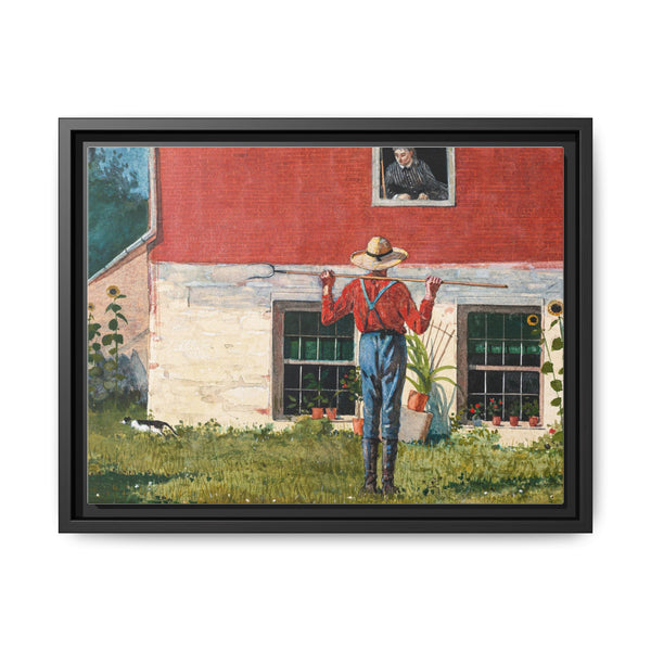 In the Garden (1874) by Winslow Homer - NOMADEN ART GALLERY