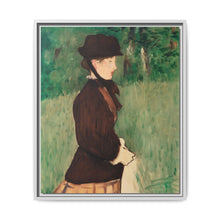 Young Woman in a Garden (Jeune femme dans un jardin), (1879) by Édouard Manet - NOMADEN ART GALLERY