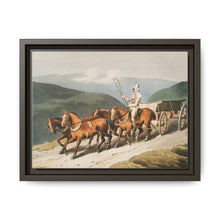 Illustration of the east riding or wolds waggon from The Costume of Yorkshire (1814) by George Walker - NOMADEN ART GALLERY