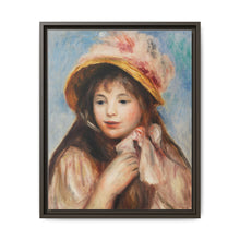 Girl with Pink Bonnet (Jeune fille au chapeau rose) (1894) by Pierre-Auguste Renoir - NOMADEN ART GALLERY