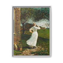 The Dinner Horn, Blowing the Horn at Seaside (1870) by Winslow Homer - NOMADEN ART GALLERY