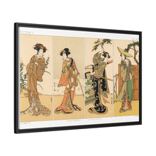 Kabuki actors, Japanese man painting by G.A. Audsley-Japanese illustration from our own original 1884 edition of The Ornamental Arts Of Japan. - NOMADEN ART GALLERY