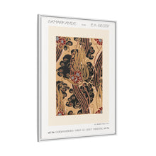 Flower pattern Art Deco stencil print in oriental style. Original from our own 1914 edition of Samarkande