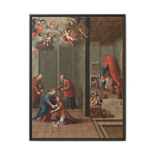The Visitation and the Birth of Saint John the Baptist (La visitación y el nacimiento de san Juan Bautista) by Nicolás Enríquez - NOMADEN ART GALLERY