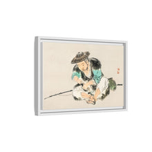 Man maintaining a fishing rod by Kōno Bairei (1844-1895)