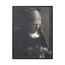 The Artist’s Mother Doing Embroidery (ca. 1882–1883) by Georges Seurat. - NOMADEN ART GALLERY