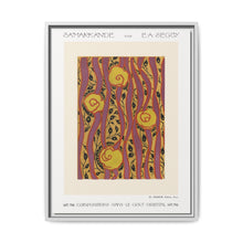 Flower pattern Art Deco stencil print in oriental style. Original from our own 1914 edition of Samarkande - NOMADEN ART GALLERY