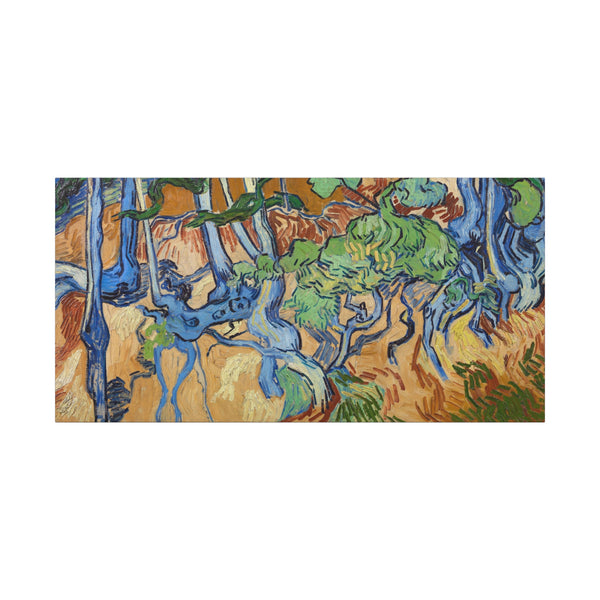 Vincent van Gogh's Tree Roots (1890) famous painting. - NOMADEN ART GALLERY
