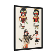Hopi Katcinas - Piokot Turkwinu Turkwinu Mana (1895) drawn by the native people from the book of Jesse Walter Fewkes (1850–1930) - NOMADEN ART GALLERY