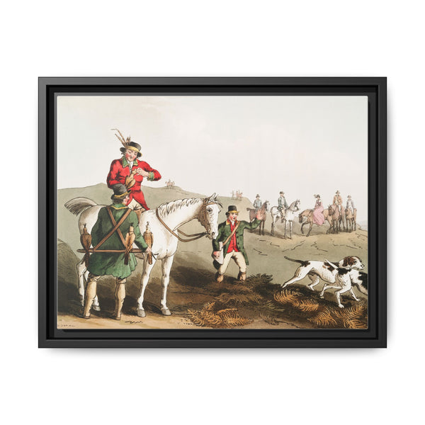 Illustration of hawking from The Costume of Yorkshire (1814) by George Walker - NOMADEN ART GALLERY