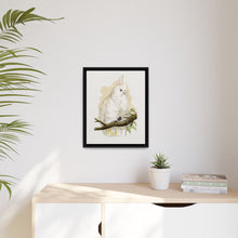 Goffin's Cockatoo (Cacatua goffiniana) colored wood-engraved plate by Alexander Francis Lydon.