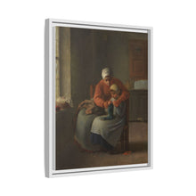 The Knitting Lesson (c. 1860) by Jean François Millet