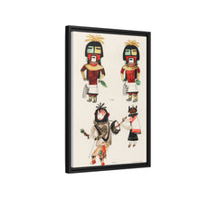 Hopi Katcinas - Piokot Turkwinu Turkwinu Mana (1895) drawn by the native people from the book of Jesse Walter Fewkes (1850–1930) - NOMADEN ART GALLERY