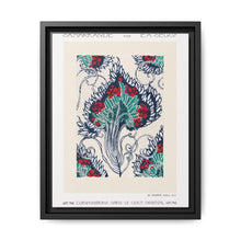 Botanical pochoir pattern in Art Nouveau oriental style - NOMADEN ART GALLERY