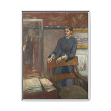 Hélène Rouart in her Father's Study (1886) by Edgar Degas - NOMADEN ART GALLERY