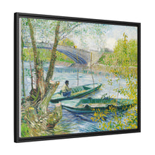 Fishing in Spring, the Pont de Clichy (Asnières) (1887) by Vincent Van Gogh - NOMADEN ART GALLERY