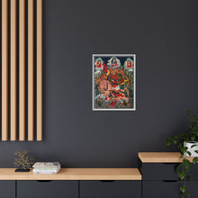 Tse Mara , a form of Dharmapala (protector of teachings), guardian of the Samye Monastery. Gouache painting by a Tibetan artist
