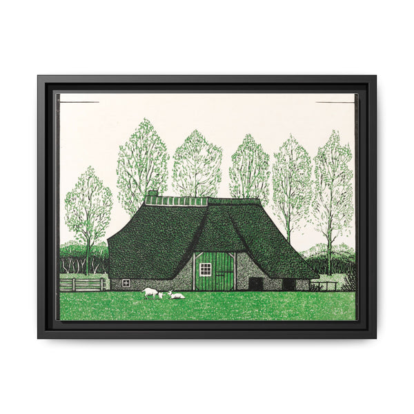 Farmhouse with thatched roof (1919) by Julie de Graag