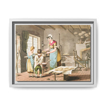 Illustration of woman making oat cakes from The Costume of Yorkshire (1814) - NOMADEN ART GALLERY