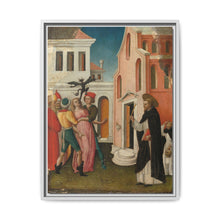 Saint Peter Martyr Exorcizing a Woman Possessed by a Devil by Antonio Vivarini - NOMADEN ART GALLERY