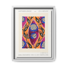 Flower pochoir pattern in Art Nouveau oriental style - NOMADEN ART GALLERY