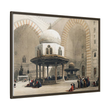 Mosque of Sultan Hassan Cairo illustration by David Roberts (1796–1864) - Framed Wall Art