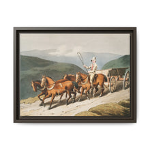 Illustration of the east riding or wolds waggon from The Costume of Yorkshire (1814) by George Walker - NOMADEN ART GALLERY