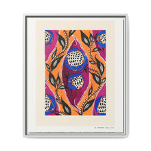 Flower pochoir pattern in Art Nouveau oriental style - NOMADEN ART GALLERY