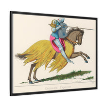 French Knight, 14th Century: Vintage Equestrian Art by Paul Mercuri (1860)