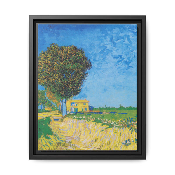 Vincent van Gogh's Avenue at Arles with houses (1888) - NOMADEN ART GALLERY