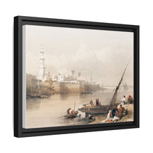 View on the Nile ferry to Gizeh illustration by David Roberts (1796–1864) - Decorative Wall Art